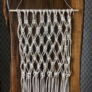🍃 SOLD🍃 Cream knitted Macrame